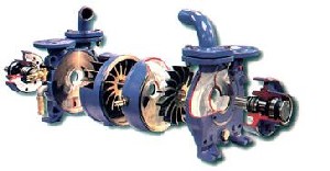 two-stage liquid ring vacuum pump
